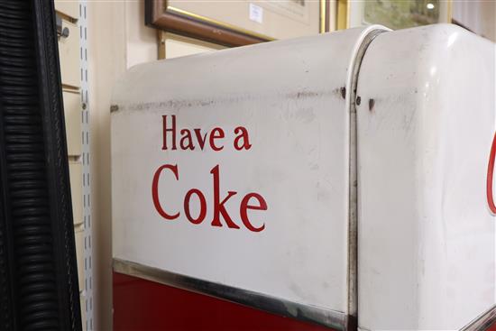 A 1950s Vendo Coca Cola bottle vending machine W.162cm